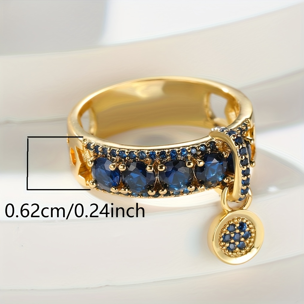 Stylish Vintage Court-Style Round Ring, Unique Gift for Women
